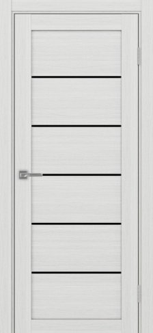 Полотно Турин 506 ясень серебристый Цвет Ясень серебристый Размер 800х2000мм Покрытие Экошпон Стекло Черное