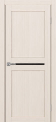 Полотно Турин 520.121 ясень перламутровый Размер 700х2000мм Покрытие Экошпон Стекло Черное