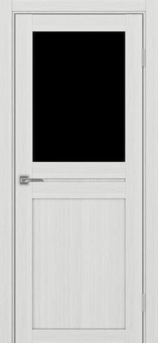 Полотно Турин 520.211 ясень серебристый Размер 700х2000мм Покрытие Экошпон Стекло Черное