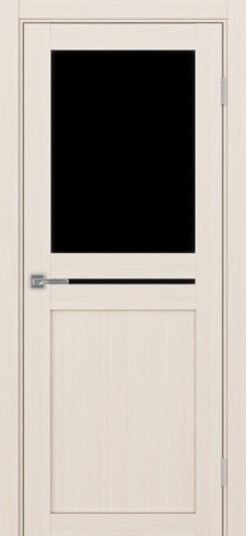 Полотно Турин 520.221 ясень перламутровый Размер 700х2000мм Покрытие Экошпон Стекло Черное