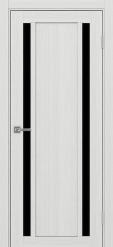 Полотно Турин  522.212 ясень серебристый Размер 800х2000мм Покрытие Экошпон Стекло Черное