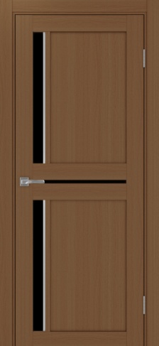 Полотно Турин  523.221АПП SC орех Размер 600х2000мм Покрытие Экошпон Стекло Черное