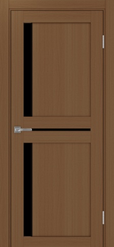 Полотно Турин  523.221АПП SB орех Размер 600х2000мм Покрытие Экошпон Стекло Черное