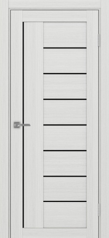 Полотно Турин  524 ясень серебристый Размер 600х2000мм Покрытие Экошпон Стекло Черное