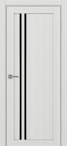 Полотно Турин  525АПС SC ясень серебристый Размер 600х2000мм Покрытие Экошпон Стекло Черное