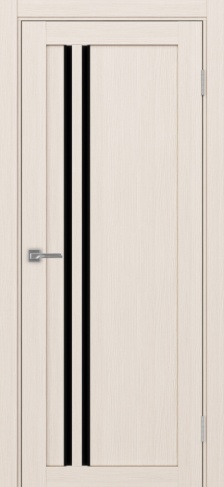 Полотно Турин  525АПС SB ясень перламутровый Размер 700х2000мм Покрытие Экошпон Стекло Черное