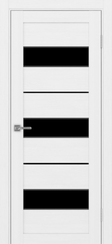 Полотно Турин  526АПП SB лакобель чёрный белый лёд Цвет Белый лёд Размер 700х2000мм Покрытие Экошпон Стекло Черное