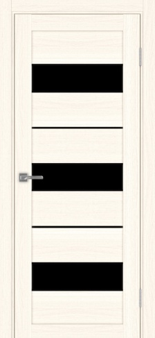 Полотно Турин  526АПП SB лакобель чёрный ясень светлый Цвет Ясень светлый Размер 600х2000мм Покрытие Экошпон Стекло Черное