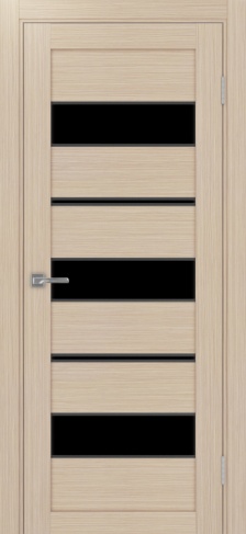 Полотно Турин 526АПП max SB лакобель чёрный дуб белёный Цвет Дуб белёный Размер 700х2000мм Покрытие Экошпон Стекло Черное