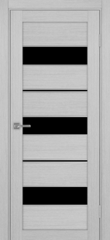 Полотно Турин 526АПП max лакобель чёрный дуб серый Цвет Дуб серый Размер 700х2000мм Покрытие Экошпон Стекло Черное