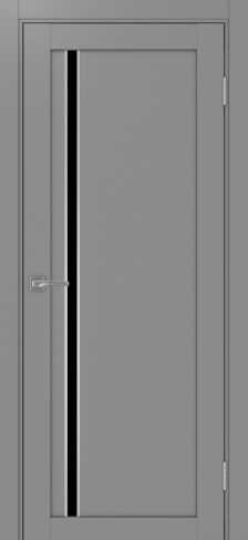 Полотно Турин  527АПС серый Цвет Серый Размер 700х2000мм Покрытие Экошпон Стекло Черное