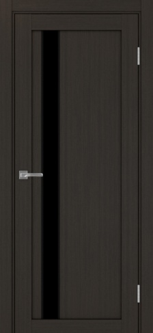 Полотно Турин 528АПП SB венге Цвет Венге Размер 600х2000мм Покрытие Экошпон Стекло Черное