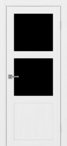 Полотно Турин  530.221 белый лёд Цвет Белый лёд Размер 800х2000мм Покрытие Экошпон Стекло Черное