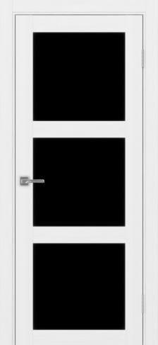 Полотно Турин  530.222 белый лёд Цвет Белый лёд Размер 800х2000мм Покрытие Экошпон Стекло Черное