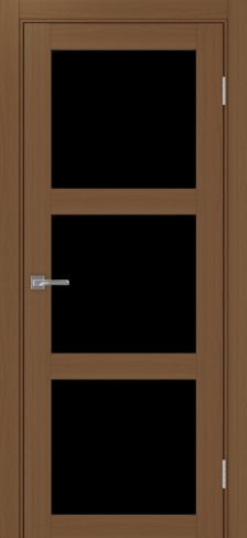 Полотно Турин  530.222 орех Цвет Орех Размер 600х2000мм Покрытие Экошпон Стекло Черное