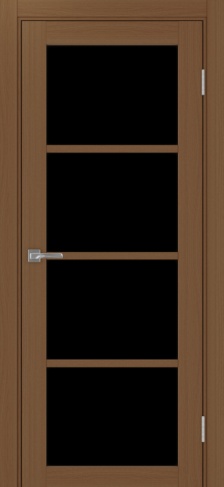 Полотно Турин 540 орех Цвет Орех Размер 800х2000мм Покрытие Экошпон Стекло Черное