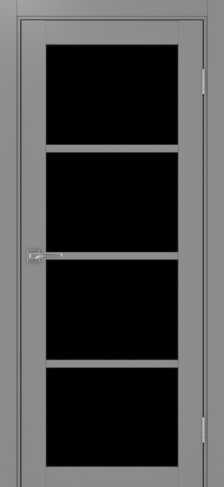 Полотно Турин 540 серый Цвет Серый Размер 600х2000мм Покрытие Экошпон Стекло Черное