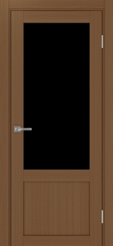 Полотно Турин 540ПФ.21 орех Цвет Орех Размер 600х2000мм Покрытие Экошпон Стекло Черное