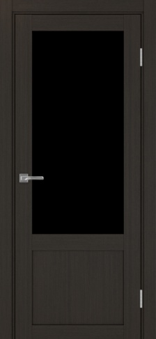 Полотно Турин 540ПФ.21 венге Цвет Венге Размер 600х2000мм Покрытие Экошпон Стекло Черное