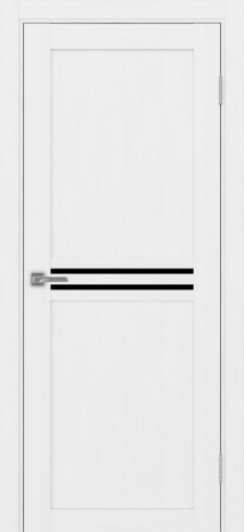 Полотно Турин 552 белый лёд Цвет Белый лёд Размер 600х2000мм Покрытие Экошпон Стекло Черное