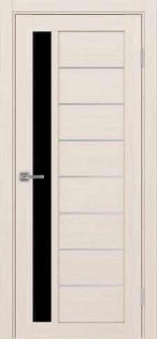 Полотно Турин 554АПП SC Цвет Ясень перламутр Размер 800х2000мм Покрытие Экошпон Стекло Черное