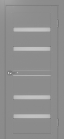 Полотно Турин 561 серый Цвет Серый Размер 800х2000мм Покрытие Экошпон Стекло Матовое