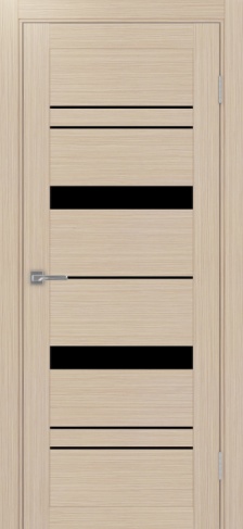 Полотно Турин 562 дуб белёный Цвет Дуб белёный Размер 800х2000мм Покрытие Экошпон Стекло Черное